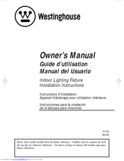 Westinghouse Indoor Lighting Fixture Owner's Manual