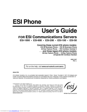 ESI cordless handset II User Manual
