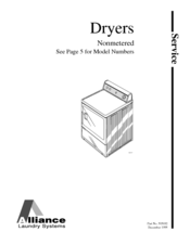 Alliance Laundry Systems LES33A Service Manual