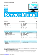 HP Presario CQ1569 Service Manual