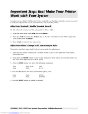 Triad 3320 Important Information Manual