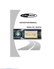 Caliber MCD795 Navigation Manual