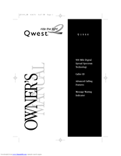 Qwest Q1960 Owner's Manual