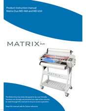 Matrix MD-460 Product Instruction Manual