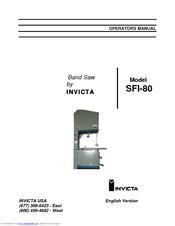 Invicta SFI-80 Operator's Manual