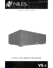 Niles VS-6 Installation Manual