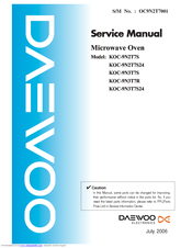 Daewoo KOC-9N2T7S24 Service Manual