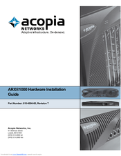 acopla ARX 1000 Installation Manual