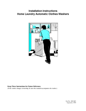 Alliance Laundry Systems Home laundry Automatic Clothes Washers Installation Instructions Manual