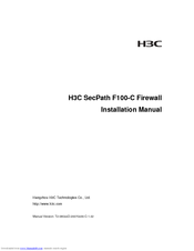 H3C SecPath F100-C Installation Manual