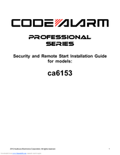 Code Alarm Professional ca6153 Installation Manual