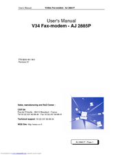 CXR AJ 2885P User Manual