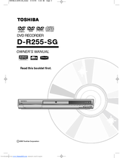 Toshiba D-R255-SG Owner's Manual