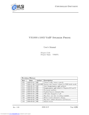 Vlsi VS1000+1003 User Manual