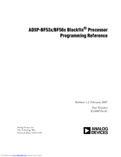 Analog Devices ADSP-BF56x Blackfin Reference
