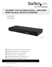 StarTech.com STHDBTRX Instruction Manual