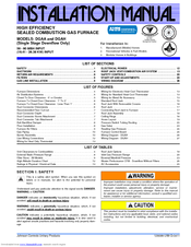 Johnson Controls DGAH Installation Manual
