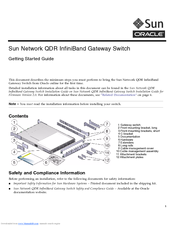 Sun Oracle Sun Network QDR InfiniBand Gateway Switch Getting Started Manual