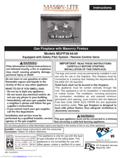 Mason-Lite MGFP39 Instructions Manual