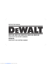 DeWalt D25330-XE Instruction Manual