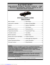 Autostart AS-4564-SH Installation Manual