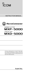 Icom MarineCommander MXP-5000 Instruction Manual