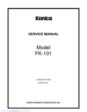 Konica Minolta FK-101 Service Manual