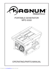 Magnum MPG 6000 Operating & Parts Manual