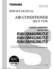 Toshiba RAV-SM402MUT-E Service Manual