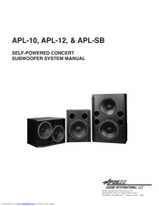 Apogee Powered Subwoofer APL-12 Manual