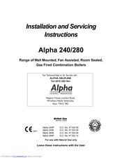 Alpha 280E Installation And Servicing Instructions