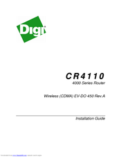 Digi CR4110 Installation Manual