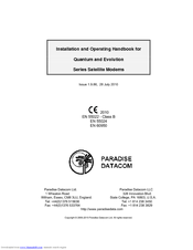 Paradise Datacom Evolution Installation And Operating Handbook