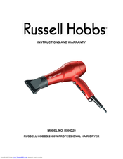 Russell Hobbs RHHD20 Instructions And Warranty