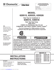 Dometic 620515.321 Installation Instructions Manual