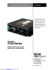 CSI Fiberlink 7220 Series User Manual