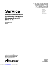 Amana UACE530 Service
