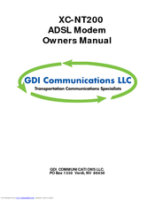 GDI XC-NT200 Owner's Manual
