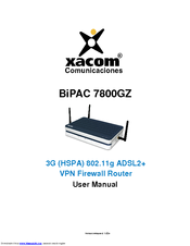 Xacom BiPAC 7800GZ User Manual