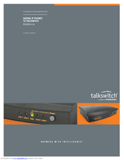 Talkswitch TS-480i Manual