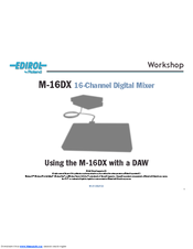 Edirol M-16DX Workshop Manual