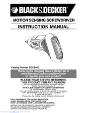 Black & Decker BDCS40G Instruction Manual