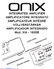 Onix XIA - 160SE User Manual