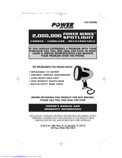 POWER ON BOARD 2 000 000 Power Series Owner's Manual And Warranty Information