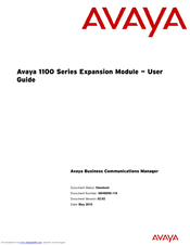 Avaya 1100 Series Expansion Module User Manual