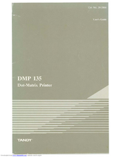 Tandy DMP 135 User Manual