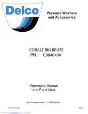 Delco C984040V Operator's Manual