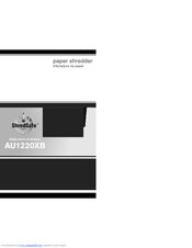 ShredSafe AU1220XB User Manual