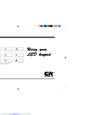 C&K Systems LED Keypad User Manual