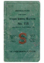 Singer 115 Instructions Manual
